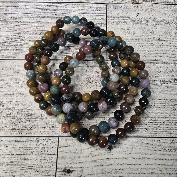 Eclectic Wallflower Jewelry - Ocean Jasper Crystal Bracelet ONE